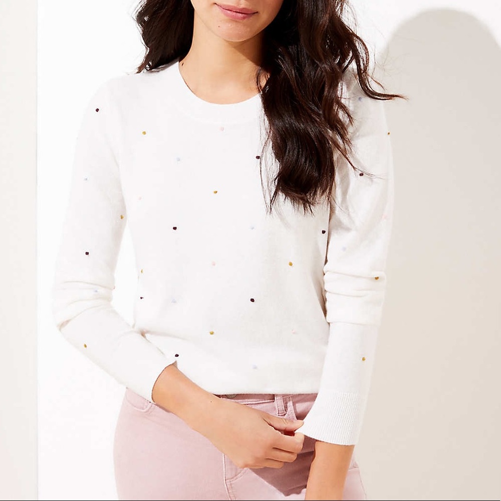 NWT Loft Bobble Shirttail Sweater